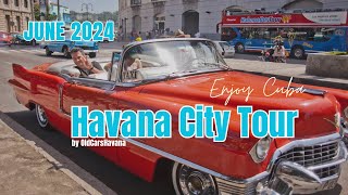 Havana classic car tour to Havanas top attractions  OldCarsHavana  Cuba  June 2024 [upl. by Samoht]