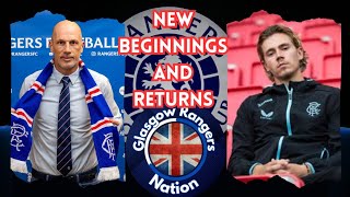 Rangers FC News New Beginnings and Trio Returning [upl. by Ahsemal]