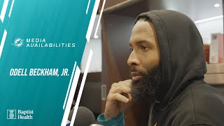 Odell Beckham Jr meets with the media l Miami Dolphins [upl. by Fairbanks]