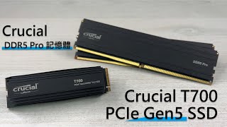 班長 美光傳說中的 Gen5 SSD 快還要更快 Gen5 SSD是否會有過熱問題？Crucial T700 PCIe 50 NVMe SSD  Crucial DDR5 Pro 記憶體 [upl. by Jerrol794]