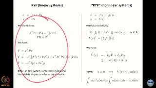 Week 8  Lecture 43  Passivity in control systems Part 3Prof Antonio Loria [upl. by Llerehc306]