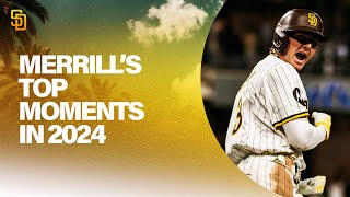 Padres Rewind Jackson Merrills Top Rookie Moments [upl. by Chara263]