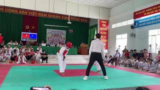 Tuấn Khang Mỹ Thuận giáp xanh giải taekwondo xã Mỹ Thuận mở rộng lần II [upl. by Ahseiyk244]