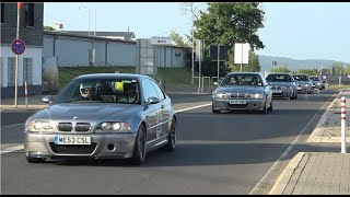 45 BMW E46 M3 CSL Convoy at the Nürburgring [upl. by Drof]