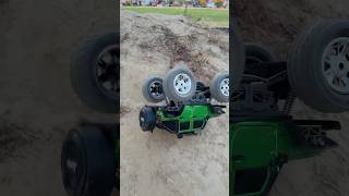 RC Jeep Wrangler Fall – OffRoad Test Fail RCStunts shorts RCDriftMotion [upl. by Kym465]