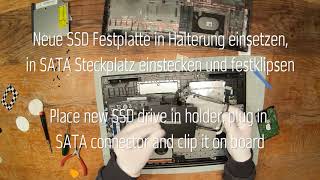 Lenovo V32017IKB 81AH SSD Einbau Arbeitsspeicher aufrüsten RAM upgrade [upl. by Odell]