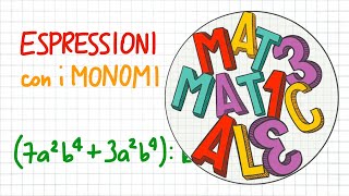 ESPRESSIONI con i MONOMI  CL26 [upl. by Anawt]