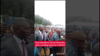 EXPLOSIVE Ruto shocked as Embu residents abandoned him and gave Uhuru Kenyatta a rousing welcome [upl. by Latisha]