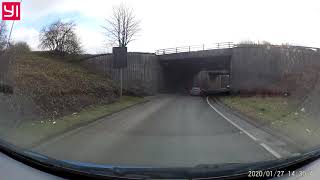 Crossing the Erskine Bridge over the River Clyde Glasgow Scotland UK [upl. by Leahcimnaj985]