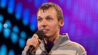 Comedian Gatis Kandis  Britains Got Talent 2012 audition  UK version [upl. by Peirsen]