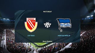 Cottbus vs Hertha Berlin 16072024 Club Friendlies PES 2021 [upl. by Poore218]