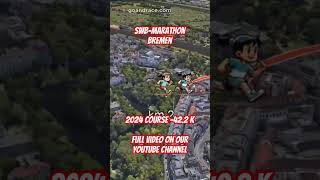 swbMarathon Bremen 2024 fly over the marathon course [upl. by Elmajian]