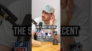 The most recent sports franchises to move cities mlb nfl nhl nba trivia game [upl. by Flanna]