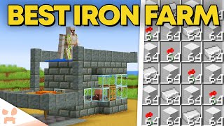 BEST MINECRAFT 121 IRON FARM  New Design Easy Efficient [upl. by Nnire]