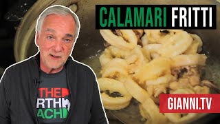 Italian Fried Calamari Calamari Fritti Italian Recipe  Giannis North Beach [upl. by Balfour]