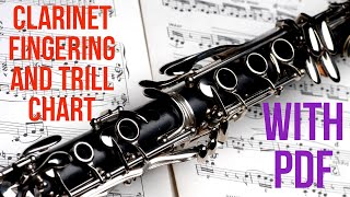 Clarinet Fingering Chart  Trill Chart  With PDF [upl. by Whang]