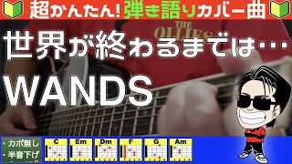 🔰【コード付き】世界が終わるまでは…  WANDS（カバー曲）弾き語り ギター初心者 [upl. by Lavine429]