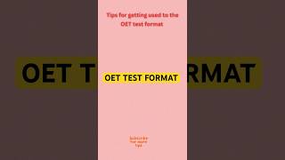 OET Test Format oet shorts [upl. by Barbra]