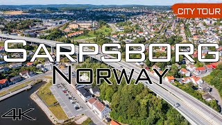 Sarpsborg Norway  City Tour amp Drone 4k [upl. by Nosduj]