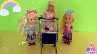 Elsa and Annas Fun Toy Shopping Adventure with Barbie [upl. by Toney]