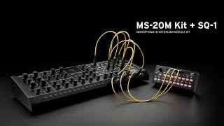 Korg MS20m Monophonic Synthesizer Kit and SQ1 Step Sequencer [upl. by Mehta]