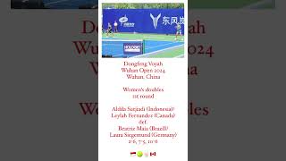 Aldila SutjiadiLeylah Fernandez vs Beatriz MaiaLaura Siegemund  Wuhan 2024 R1 AldilaSutjiadi [upl. by Dow941]