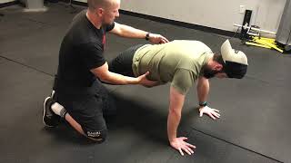 Push Up Position Shoulder Protraction and Retraction [upl. by Kowatch]