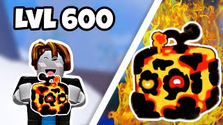 I FINALLY ATE THE MAGMA FRUIT AT 600 LVL IN BLOX FRUIT  Part 7 [upl. by Hgielrac]