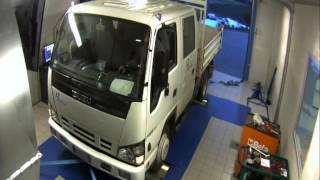 DYNO TEST ISUZU P35 NPR77 30 TD  129cv [upl. by Isbel303]