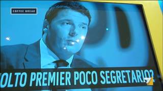 Coffee Break  Renzi molto Premier poco segretario Puntata 04122015 [upl. by Naejeillib]