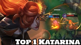 Wild Rift Katarina  Top 1 Katarina Gameplay Rank Master [upl. by Nevarc42]