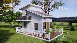 4x6 Meters Only  Unique LoftType Tiny House Design Idea  Exploring Tiny House [upl. by Ahsilac]