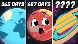 How Long Is A Year On Each Planet In The Solar System  Space Science Songs For Kids  KLT [upl. by Hareenum]