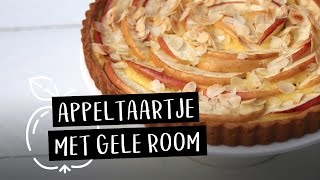 Recept  Appeltaartje met gele room  EEFSFOOD [upl. by Adierf190]