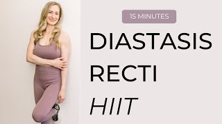 Diastasis Recti HIIT Workout  low impact  safe for diastasis recti Csection and beginners [upl. by Floeter33]