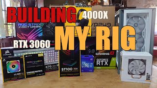 RTX 3060  CORSAIR 4000X  I7 10700F Midrange Gaming PC build Time lapse [upl. by Adehsar989]