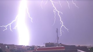 Superbolt lightning CG ⛈ 21052024 [upl. by Irahc389]