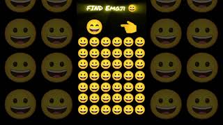 Use Your Mind and find the emoji 😄 find viral gk emoji shorts [upl. by Kacie]