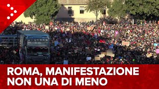 LIVE Roma manifestazione Non Una di Meno diretta video [upl. by Ettennaej]