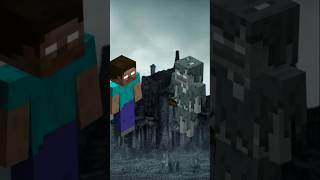 HEROBRINE VS MOB 😈😈😈 shorts minecraft herobrine mobs [upl. by Nnauol]