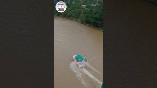 Jet boat in river boating sharda folklorepakistan [upl. by Beaufort263]