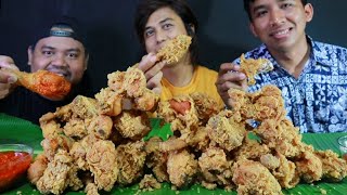 SAMBELNYA BIKIN NAGIHMUKBANG AYAM CRISPY [upl. by Elinad279]