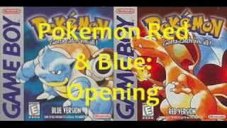 Pokémon Red amp Blue Music Opening Theme [upl. by Aceissej]