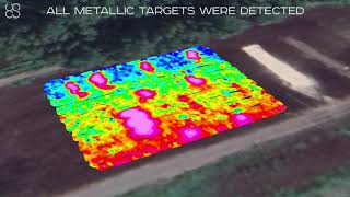 Test results of Geonics EM61Lite metal detector mounted on a drone [upl. by Rehpotsrhc]