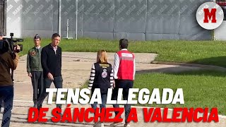 Así fue la tensa llegada de Pedro Sánchez a Valencia en helicóptero I MARCA [upl. by Julianne]