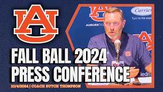 Butch Thompson Previews Auburn Baseball 2024 Fall Ball  FULL PRESSER [upl. by Nylek]