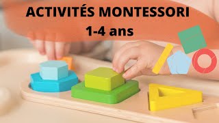 10 ACTIVITÉS MONTESSORI Faciles et gratuites de 1 an à 4 ans [upl. by Magnien]