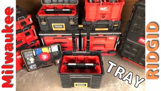 TEST  PACKOUT TRAY  Toolbox RIDGID  Milwaukee Tools M12 setup [upl. by Osrick863]