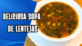 Sopa de Lentejas Casera [upl. by Janerich615]