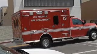 LAFD RESCUE 13 RESPONDING [upl. by Eamaj295]